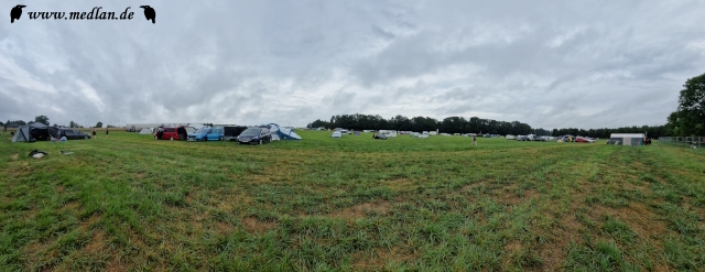 Green Camp am Ende des Festivals